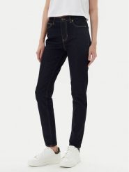 Guess Jeansy W4BA92 D5CB4 Granatowy Slim Fit. Niebieskie jeansy Guess, z aplikacjami, z bawełny. Za 389.99 zł.
