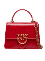 PINKO Torebka Love One Top Handle Mini Light PE 25 PLTT 100071 A1UV Czerwony. Czerwone torebki klasyczne Pinko, bez wzorów, ze skóry, bez dodatków. Za 879.99 zł.
