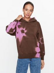 Champion Bluza Hooded Sweatshirt 116753 Różowy Regular Fit. Czerwone bluzy Champion, xl, bez wzorów, z bawełny, bez ramiączek, bez kaptura. Za 219.99 zł.