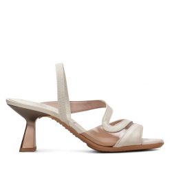 Sandały Hispanitas. Białe sandały Hispanitas, bez wzorów, bez obcasa, na słupku, bez zapięcia. Za 589.99 zł.