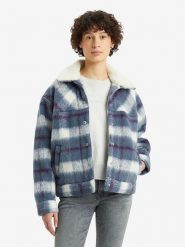 Levi´s Kurtka koszulowa "90S" w kolorze niebiesko-białym rozmiar: M. Niebieskie kurtki m, z aplikacjami, bez kaptura. Za 352.43 zł.