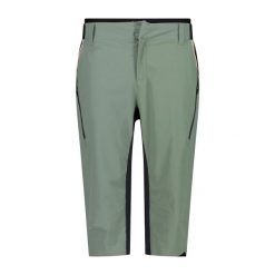 Shorty damski z wkładką CMP. Zielone szorty CMP, bez wzorów. Za 389.00 zł.