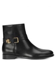 Lauren Ralph Lauren Botki 802946807001 Czarny. Czarne botki Lauren Ralph Lauren, bez wzorów, ze skóry, bez obcasa, na płaskiej podeszwie, bez zapięcia. Za 519.99 zł.