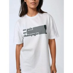 Biały T-shirt Damski - No Pain No Champagne BeShaped. Zielone t-shirty BESHAPED, bez wzorów, z bawełny, sportowe, bez kołnierzyka, bez ramiączek. Za 199.00 zł.
