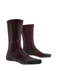 Skarpety trekkingowe X-SOCKS TREK X MERINO LT 4.0. Czerwone skarpetki X-Socks, bez wzorów, z materiału. Za 95.00 zł.
