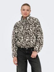 ONLY Bluza polarowa w kolorze kremowym rozmiar: L. Brązowe bluzy bez kaptura ONLY, l, bez wzorów, z polaru, bez kaptura. Za 139.95 zł.