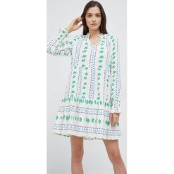 Vero Moda sukienka bawełniana kolor beżowy mini rozkloszowana. Brązowe sukienki Vero Moda, l, bez wzorów, z bawełny, bez kołnierzyka, bez ramiączek, maxi, rozkloszowane. Za 169.99 zł.