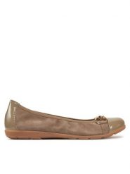 Caprice Baleriny 9-22172-42 Brązowy. Brązowe baleriny Caprice, bez wzorów, ze skóry, bez obcasa, bez zapięcia. Za 181.99 zł.