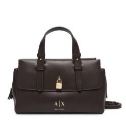 Torebka Armani Exchange. Brązowe torebki klasyczne Armani Exchange, bez wzorów, klasyczne, bez dodatków. Za 704.99 zł.