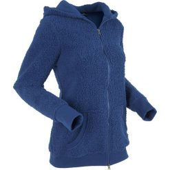 Bluza z polaru "baranek", długi rękaw bonprix kobaltowy. Niebieskie bluzy z polaru bonprix, z polaru. Za 79.99 zł.