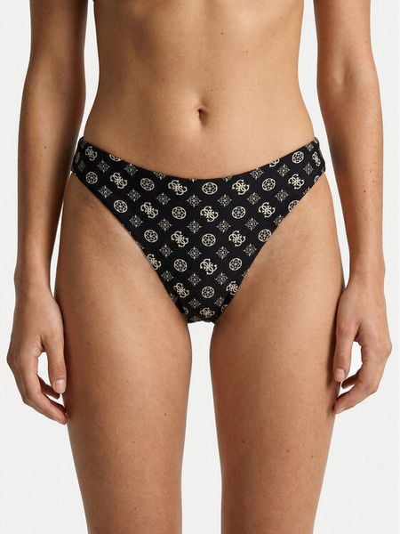 Guess Dół od bikini E6GO07 MC04R Czarny. Czarne bikini Guess, z aplikacjami, z syntetyku. Za 219.99 zł.