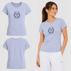 T-SHIRT DAMSKI 4F KOSZULKA BAWEŁNIANA DO TENISA F2723 SS26. Czerwone t-shirty sportowe 4f, s, bez wzorów, z bawełny, bez ramiączek, na fitness i siłownię. Za 126.00 zł.