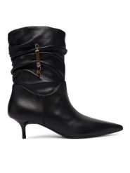 PINKO Botki Gloria 28 SD0629P003 Czarny. Czarne botki Pinko, bez wzorów, ze skóry, bez obcasa, na płaskiej podeszwie, bez zapięcia. Za 1,399.00 zł.