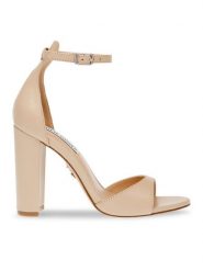 Steve Madden Sandały Capsule Sandal SM11002941-03001-602 Beżowy. Brązowe sandały Steve Madden, bez wzorów, ze skóry, bez obcasa, na słupku, bez zapięcia. Za 299.99 zł.