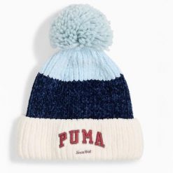 Czapka Zimowa Puma Varsity Beanie. Niebieskie czapki zimowe Puma, bez wzorów, eleganckie. Za 79.20 zł.