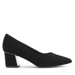 Czółenka Lasocki. Czarne czółenka Lasocki, bez wzorów, bez obcasa, bez zapięcia. Za 249.99 zł.