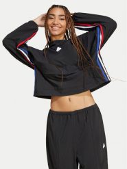 Adidas Bluza Express IX3742 Czarny Loose Fit. Czarne bluzy adidas, xs, bez wzorów, z syntetyku, bez kaptura. Za 169.99 zł.