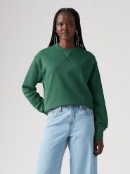 Levi´s Bluza w kolorze zielonym rozmiar: XS. Zielone bluzy s, bez wzorów, z bawełny, bez kaptura. Za 114.71 zł.