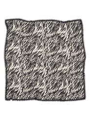 Becksöndergaard Chusta "Zerona" w kolorze kremowo-czarnym - 90 x 90 cm rozmiar: onesize. Brązowe chusty Becksöndergaard, bez wzorów, z materiału. Za 130.99 zł.