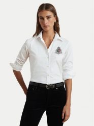 LAUREN RALPH LAUREN Koszula 200955258001 Biały Classic Fit. Białe koszule Lauren Ralph Lauren, l, bez wzorów, z bawełny, bez kołnierzyka, bez ramiączek. Za 539.99 zł.