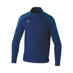 Kurtka z dresu Erima Evo Star. Niebieskie kurtki Erima, bez wzorów, z dresówki, retro, bez kaptura. Za 205.50 zł.