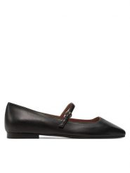 Pollini Baleriny SA11051C1LTI0000 Czarny. Czarne baleriny Pollini, bez wzorów, ze skóry, bez obcasa, bez zapięcia. Za 1,019.00 zł.