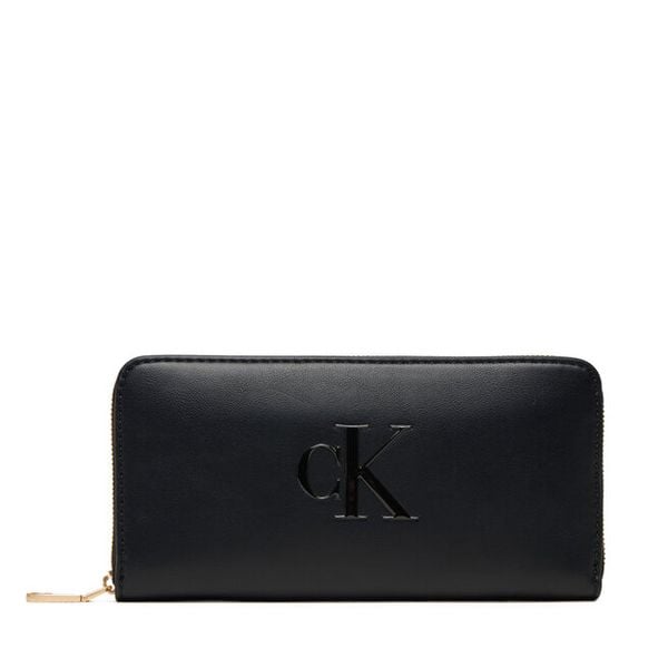 Portfel Calvin Klein. Czarne portfele Calvin Klein, bez wzorów. Za 289.99 zł.