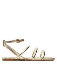 ONLY Shoes Sandały Onlmillie-5 15335569 Złoty. Żółte sandały ONLY SHOES, bez wzorów, ze skóry, bez obcasa, na płaskiej podeszwie, bez zapięcia. Za 129.99 zł.