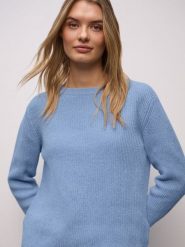 Street One Sweter damski z dzianiny Kobiety Bawełna niebieski jednolity, 36. Niebieskie swetry Street One, bez wzorów, z bawełny, street, bez ramiączek. Za 249.95 zł.