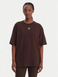 Adidas T-Shirt Essentials Boyfriend KD1371 Brązowy Oversize. Brązowe t-shirty adidas, s, bez wzorów, z bawełny, bez kołnierzyka, bez ramiączek. Za 109.99 zł.