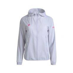 Lekka kurtka wiatrówka ENNA, oddychająca i wodoodporna z kapturem. Czerwone kurtki IZAS, bez wzorów, z kapturem. Za 278.22 zł.