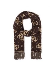 Guess Szalik AM9666 POL03 Brązowy ciemny. Brązowe szaliki i kominy Guess, z aplikacjami, z poliesteru. Za 234.99 zł.