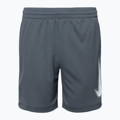 Spodenki dziecięce Nike Dri-Fit Multi. Szare szorty Nike, bez wzorów, sportowe. Za 93.99 zł.
