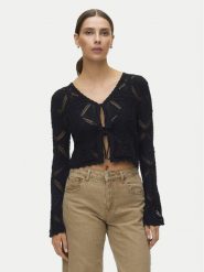 Vero Moda Kardigan Lola 10337188 Czarny Regular Fit. Czarne swetry Vero Moda, xl, bez wzorów, z bawełny, bez ramiączek. Za 139.99 zł.