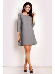 INFINITE YOU Sukienka w kolorze szarym rozmiar: L. Szare sukienki Infinite You, l, bez wzorów, bez kołnierzyka, bez ramiączek, mini. Za 35.18 zł.