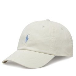 Czapka z daszkiem Polo Ralph Lauren. Białe czapki z daszkiem Polo Ralph Lauren, bez wzorów. Za 224.99 zł.