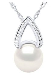 Mitzuko Srebrny naszyjnik z zawieszką - dł. 42 cm rozmiar: onesize. Niebieskie naszyjniki Mitzuko, z materiału, z kryształem, srebrne. Za 382.99 zł.