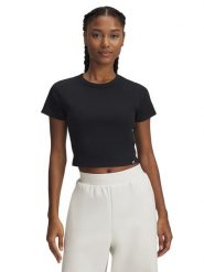 Under Armour Koszulka sportowa w kolorze czarnym rozmiar: M. Czarne t-shirty sportowe Under Armour, m, bez wzorów, bez ramiączek, outdoorowe. Za 54.95 zł.
