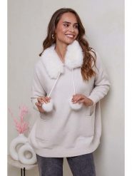 Soft Cashmere Sweter w kolorze jasnoróżowym rozmiar: 38/40. Różowe swetry Soft Cashmere, bez wzorów, klasyczne, bez ramiączek. Za 153.34 zł.