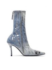 Diesel Kozaki Venus AB Y03413 P6264 H9502 Niebieski. Niebieskie kozaki Diesel, bez wzorów, z materiału, bez obcasa, na szpilce, bez zapięcia. Za 3,019.00 zł.