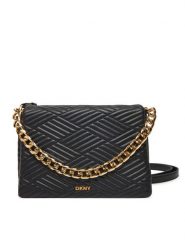 DKNY Torebka R44EKI05 Czarny. Czarne listonoszki DKNY, bez wzorów, ze skóry, bez dodatków. Za 579.99 zł.