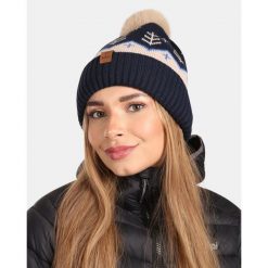 Damska czapka zimowa Kilpi CARMEN-W. Niebieskie czapki zimowe Kilpi, bez wzorów, z wełny, sportowe. Za 60.57 zł.