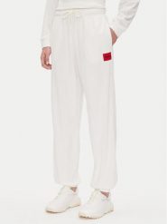 HUGO Spodnie dresowe Neve_Pants 50531692 Écru Relaxed Fit. Spodnie dresowe Hugo, bez wzorów, z bawełny. Za 249.99 zł.
