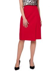 Stylove Spódnica w kolorze czerwonym rozmiar: XL. Czerwone spódnice Stylove, xl, bez wzorów, midi. Za 185.32 zł.