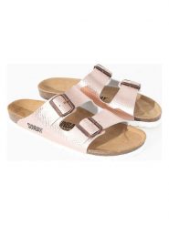 Sunbay Klapki "Trefle" w kolorze różowozłotym rozmiar: 39. Różowe klapki Sunbay, bez wzorów, klasyczne, z otwartym noskiem, bez obcasa, bez zapięcia. Za 117.99 zł.