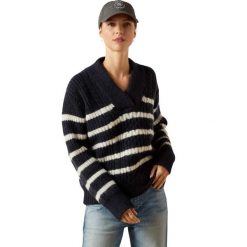 Sweter damski Ariat Arley. Niebieskie swetry Ariat, na jesień, l, bez wzorów, z wełny, bez ramiączek. Za 426.50 zł.