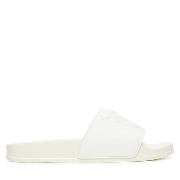 Klapki PINKO. Białe klapki Pinko, bez wzorów, bez obcasa, bez zapięcia. Za 209.99 zł.