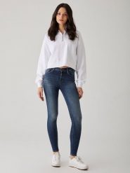 LTB Dżinsy "Amy" - Skinny fit - w kolorze granatowym rozmiar: W25/L30. Niebieskie jeansy LTB, l, z aplikacjami, klasyczne, z podwyższonym stanem. Za 84.01 zł.