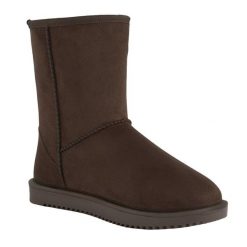 Damskie Wodoodporne Buty Zimowe Risely Z Podszewką Ze Sztucznego Futra. Brązowe buty trekkingowe Regatta, na zimę, z futra, bez zapięcia. Za 270.99 zł.