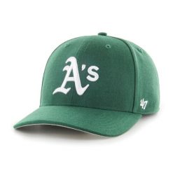 Czapka z daszkiem Oakland Athletics 47Brand MLB Cold Zone MVP. Zielone czapki z daszkiem 47 Brand, bez wzorów, z materiału, eleganckie. Za 139.00 zł.